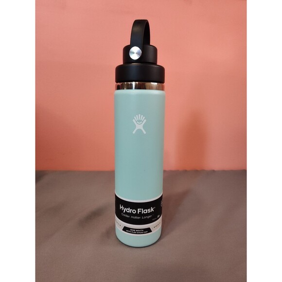 Hydro Flask Wide Mouth Flex Chug Cap Water Bottle 24 oz Dew - Picture 1 of 8